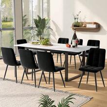 Dining Tables - White + MDF - View 2