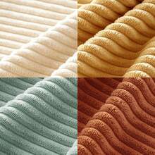 4pcs Bohemian Countryside Style Pillow Cover Set, Soft Corduroy Home Decor Cushion Covers For Sofa, Bed, Living Room In Spring, Green-Orange Ombre Series (Covers Only) - Multicolor - View 6