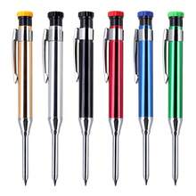 1 buah Pensil Kayu Batang Aluminium Logam Penuh 2,8mm, Perlakuan Lapisan Oksidasi Tingkat Lanjut, Permukaan dengan Penanda Lubang Dalam untuk Pengerjaan Kayu, Sempurna untuk Penandaan Pengerjaan Kayu, Alat Tulis yang Indah, Kembali ke Sekolah - Beraneka warna - View 2