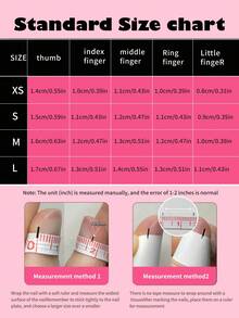 10pcs Press On Nails Silver Mirror Star Black Nails Press On Faux Ongles Handmade Press On Nails Fake Nails Artificial Nails Kit Includes 1sheet Adhesive Tabs &1 Pc Mini File - 彩色 - 查看 5