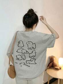 Women T-Shirts - Light Grey - View 2