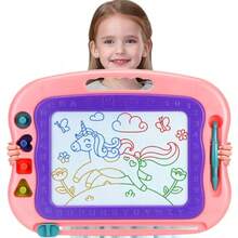 Magnetic Drawing BoardToddler Toys for Girls Boys 3 Year Old Gifts Magnetic Doodle Board for Large Etch Magnet Sketch Doodle Pad Christmas Easter Valentines Day Gifts for - Un morado - Ver 1