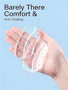 Silicone Heel Grips Anti-Slip Heel Pads For High Heels, Thickened Half-Size Shoe Inserts To Adjust Shoes One Size Too Large - Clear - View 10