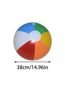 3 Packs Large Size Four-Color Beach Ball Swimming Pool Inflatable Color Ball Adult Summer Water Play Toys Gifts Party Beach Sanding Toys Gift Inflatable Balloon Beach Ball - Multicolor - View 7