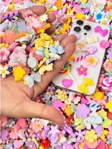 100/20pcs Mixed Cute Resin Pendant Set - Bulk Decorative Pendants For Crafting - Multicolor - View 8