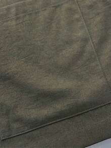 Conjunto de 2 piezas de hombre con cremallera, manga corta y pantalón largo, estilo casual de calle, adecuado para primavera/verano, uso diario y al aire libre - Verde militar - Ver 7