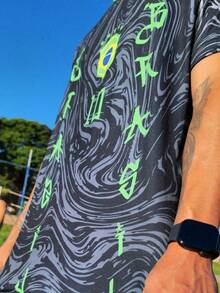 Brazil Men's DryFit Shirt, Sports Shirt, Soccer Streetwear, World Cup T-Shirt - MOD 12 - Xem 4