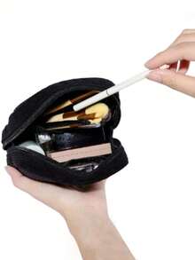 1pc Large Capacity Zipper Sanitary Pad Storage Bag, Can Store Sanitary Pads And Tampons, Creative Cute Coin Purse, Travel Essential, Dorm Essential, Storage Essential, Bohemian Style - View 8