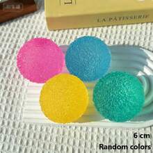 1pc-New Squishy Maltose Feel Textured Stress Relief Ball Sticky Stretch Soft Bouncy Grass Ball Shape Slow Rising Ultra Soft Stress Relief Tool Desk Healing Decor Hot - Perfect Gift - Birthday Gift - Easter Gift - Multicolor - View 12