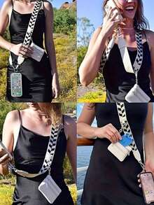 Reißverschluss-Tasche Handy Lanyard Geldbörse Handy Lanyard Geldbörse & Clip Umhängetasche Geldbörse Handy Lanyard, alles aus Polyesterfaser gefertigt, geeignet für alle Smartphones - Verschiedenfarbig - Übersicht 8