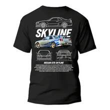 Hot-selling Playera  Skyline Estilo Y Potencia En Cada Paso - Negro - Ver 1