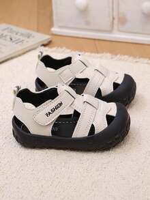 新款婴儿凉鞋，幼儿休闲运动凉鞋 - 米色 - 查看 2