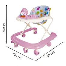 Andadera Musical Plegable para Bebé, Juguete Educativo e Interactivo, Diseño   y Estable, Estimula el Desarrollo y Aprendizaje, Fácil de Transportar y Guardar - Rosa - Ver 8