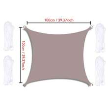 1pc Rectangular Waterproof Sunshade Sail, Curved Edge Design, 90% UV Protection, Heavy-Duty Sunshade Canopy Suitable For Yard, Balcony, Patio, Backyard, Frontyard, Courtyard, Gazebo, Blocks UV Rays, Large Coverage Sunshade Cloth For Beach, Patio And Garden Tent - Multicolor - View 37