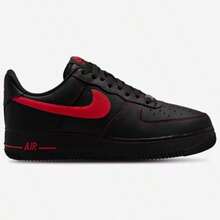 Nike Air Force 1 '07 LV8 Black University Red Casual Shoes Men's HQ2037-005 - 紅黑色 - 查看 4