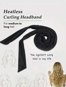 Heatless Curling Ribbon, Velvet Heatless Curling Ribbon With U-Pins, Hair-Friendly No Heat, Strong Hold, Wrap Style Hair Curler, Overnight Curling Tool For Women Girls Home Hair Care - Multicolor - View 13