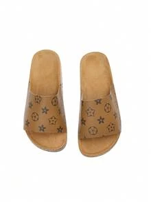 1 đôi dép xăng đan nữ kiểu retro in hoa, dép lê đế mềm chống trượt mùa hè, dép đi biển, dép bệt thoải mái kiểu Âu Mỹ, cỡ lớn. - Màu nâu  Mocha - Xem 8