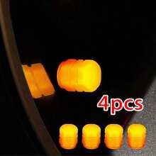 4 pièces Bouchons de valve lumineux, bouchons de tige de valve luminescents pour pneus sans chambre de moto et vélo électrique - A - Voir 13