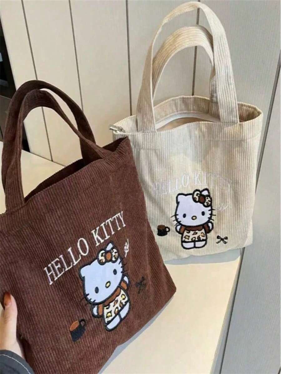 SANRIO 女款大容量托特包/單肩包/旅行包，可愛大容量多功能通勤包，適合旅行、上學、工作、外出，便攜時尚，度假與健身完美選擇，海灘、郵輪度假必備海灘包