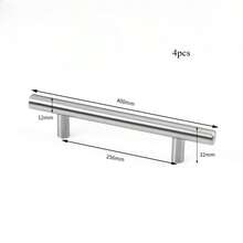 4pcs Kitchen Handle Stainless Steel T Bar Door Pull Cabinet Knobs And Handles Silver Furniture Handle - Multicolor - View 13