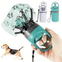 Portable Dog Poop Scooper With Waste Bags - Multicolor - View 1