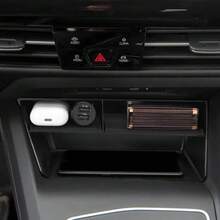 适用于大众高尔夫8 MK8 CD1 2020 2021 2022 高尔夫8汽车中央扶手箱储物盒中控台植绒整理架 - B - 查看 6