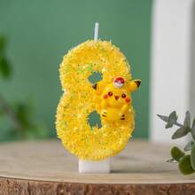 1 cây nến số 3D hoạt hình, nến sinh nhật trẻ em, trang trí bánh kem, tiệc tùng & lễ hội, trang trí nến khảm kim sa. - Nhiều màu - Xem 19