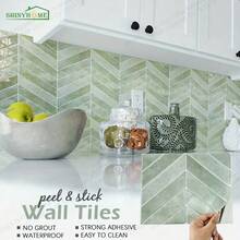 【2026新款墙贴】自粘加厚水晶片后挡泥板贴纸 - 10片装，30cm x 30cm，撕贴式陶瓷后挡泥板贴纸，适用于家居墙面装饰，客厅、卧室、厨房墙面壁纸墙贴 - 10pcs - 查看 4