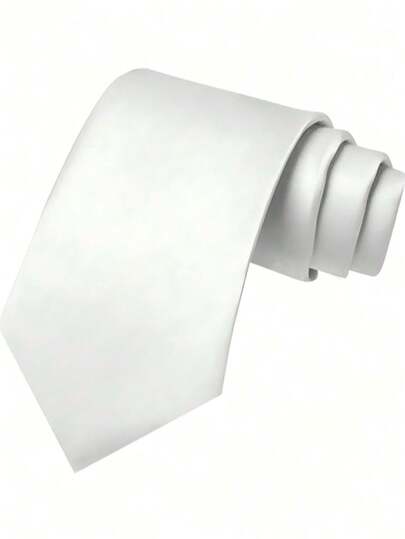 1pc Men's Solid Color Necktie, 8cm Formal Business Tie, Wedding Tie