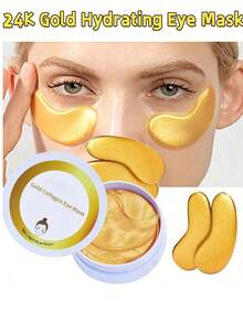 Mặt nạ mắt dạng gel dưỡng ẩm, giúp dưỡng ẩm, làm sáng và thư giãn vùng mắt, phù hợp cho da khô và có nếp nhăn, 1 cặp dùng một lần. - mặt nạ mắt - Xem 2