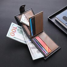 Ví ngắn tối giản dành cho nam CarrKen, ví gập đôi đa chức năng đựng thẻ tín dụng. - Nhiều màu - Xem 9