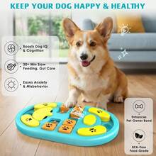 Dog Puzzle Toy, Interactive Treat Puzzle IQ Training Mental Stimulation, Non-Slip Slow Feeder Enrichment Boredom Buster Puppies Small Medium Large Dogs Cats, Blue - Blue - 查看 2