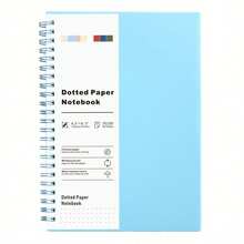 A5螺旋笔记本，160页厚纸塑料涂层硬封面螺旋笔记本，5.71x8.39英寸，适合记笔记，学校和办公用品 - A5橫線本 - 查看 10