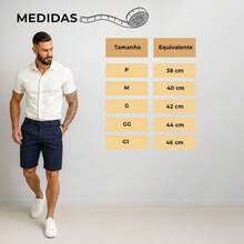 Men's Premium Tailored Ribbed Bengaline Shorts, Colorful, Stylish, And Sporty - Navy Blue - View 6
