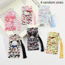 SANRIO 6pcs Character Acrylic Bookmarks Set, Adorable Cartoon Anime Design. Perfect Reading Companion For Anime Fans And Bookworms, These Cute Stationery Items Are A Must-Have. - Multicolor - View 12