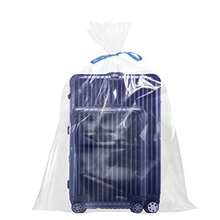 Bolsas de almacenamiento transparentes Jumbo paquete de 6 bolsas de veliz de 40 x 60 pulgadas tamaño XXL a prueba de polvo bolsa de almacenamiento impermeable para equipaje bolsa de - transparente - Ver 2