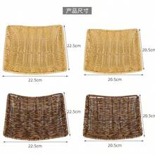 Giỏ đan kiểu mây, giỏ đựng đồ ăn vặt chiên, giỏ nhựa nhỏ xinh đựng đồ ăn vặt, trái cây sấy khô, kẹo, rau củ, đĩa trái cây KTV. - Xem 5