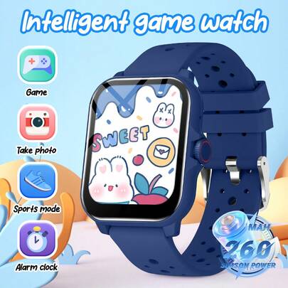 2026 Upgraded Smart Watch Suitable For Teenagers And Children, Best Gift For Easter And Children's Day, Featuring Notification Alerts, Fitness Tracking, Pedometer, Multiple Sports Modes, Customizable Watch Faces, Multi-Language, Music Playback, And 1.83-Inch Display, Suitable For Boys And Girls