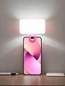 Baijun XU 1pc Mini Portable LED Selfie Light, 3 Adjustable Color Modes, Clip-On Lighting For Smartphone, Camera, Laptop, Ideal For Selfie, Video Call, Vlogging, Compact Lighting With Adjustable Brightness, Multi-Functional Illumination - Fill Light - View 11