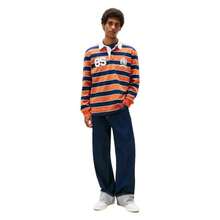 - Polo de Rugby Ligero a Rayas para Hombre con Logotipo de Cresta - Raya naranja Voyager - Ver 5