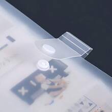 240pcs Transparent Plastic Photo Album, Transparent Storage Book, Can Store Train Tickets, Movie Tickets, Small Cards, Photos, Postcards - Straight Shape Ticket Holder | Simple Layout | Plastic - 1PC - View 2
