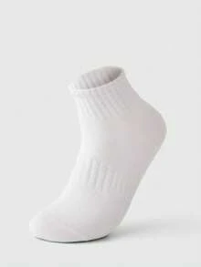 10/20 Pairs Men's Sports Socks, White Ankle Socks, Comfortable Breathable Versatile Short Crew Socks, Suitable For Summer, Sports, Outdoor, Travel, Hiking - White - View 4