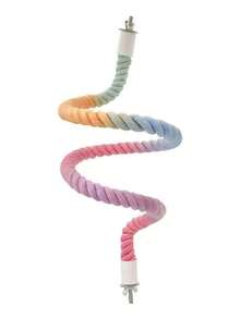 Parrot Rotating Climbing Rod, Cockatiel Hammock Swing Climbing Toy, Cotton Rope Perch Stand For Parrots - View 10