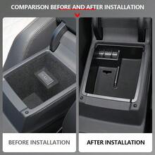 For VW Passat B8 Sedan Variant Alltrack 2015-2017 Armrest Storage Box Center Console Glove Case Tray Bin Container - B - View 3