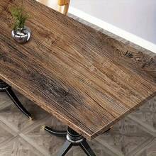 1 Rolle Retro Holzmaserung Selbstklebende Tapete, braune abnehmbare wasserfeste Tapete, feuchtigkeitsbeständig und verschleißfest verstärkte Tapete, selbstklebende Arbeitsplatten Möbel Regaleinlage, Bad Küche Wand und Boden Renovierung, Schlafzimmer Wohnzimmer Wandaufkleber, Heimdekoration Aufkleber, Tapete - E-braun - Übersicht 13
