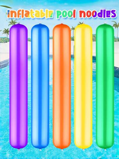 1 Set Inflatable Pool Stick, Inflatable Pool Float, Colorful PVC Outdoor Water Game Supplies, Large Inflatable Float, Suitable For Swimming Pool, Adults, Beach, Lake, Party, Outdoor Water Sports, Beach Pool Party Decoration