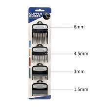 4pcs Professional Men's Limit Comb Set - Can Be Used Efficiently With Electric Hair Clippers And Combs, Suitable For Barbershops, Beauty Salons, Travel, Back-To-School Season, Vacation Trips, And Other Occasions. - Black - View 9