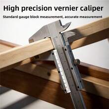 0-150mm Stainless Steel Vernier Caliper - Manual Micrometer, Smooth Sliding, Durable And Easy To Use, Suitable For Industrial, Mechanical, Jewelry Making, No Power Required, Precision Engineering And Handicrafts - A - View 4
