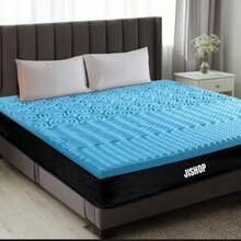 Colchoneta Memory Foam Matrimonial 5 Cm Sobre Colchon - Azul Marino - Ver 1