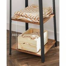 Coat Stands - Rustic Brown + Black + 43D X 43W X 180H cm - View 7